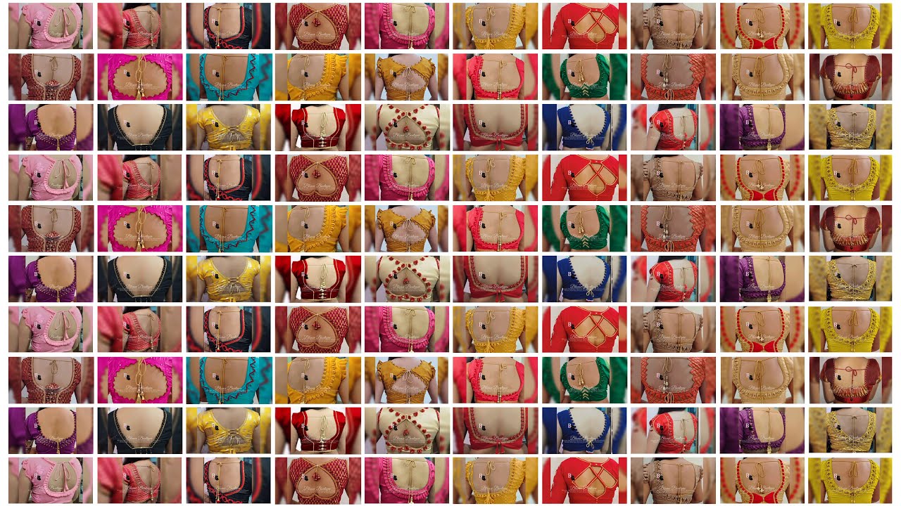 32+ Back neck blouse designs || Back neck patch work Blouse Designs || patch work Blouse Designs