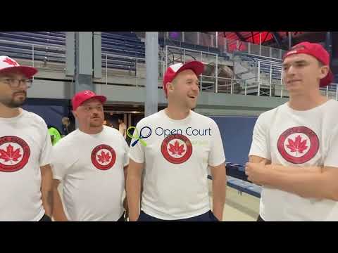 Four guys from Amos - having a time at the US Open