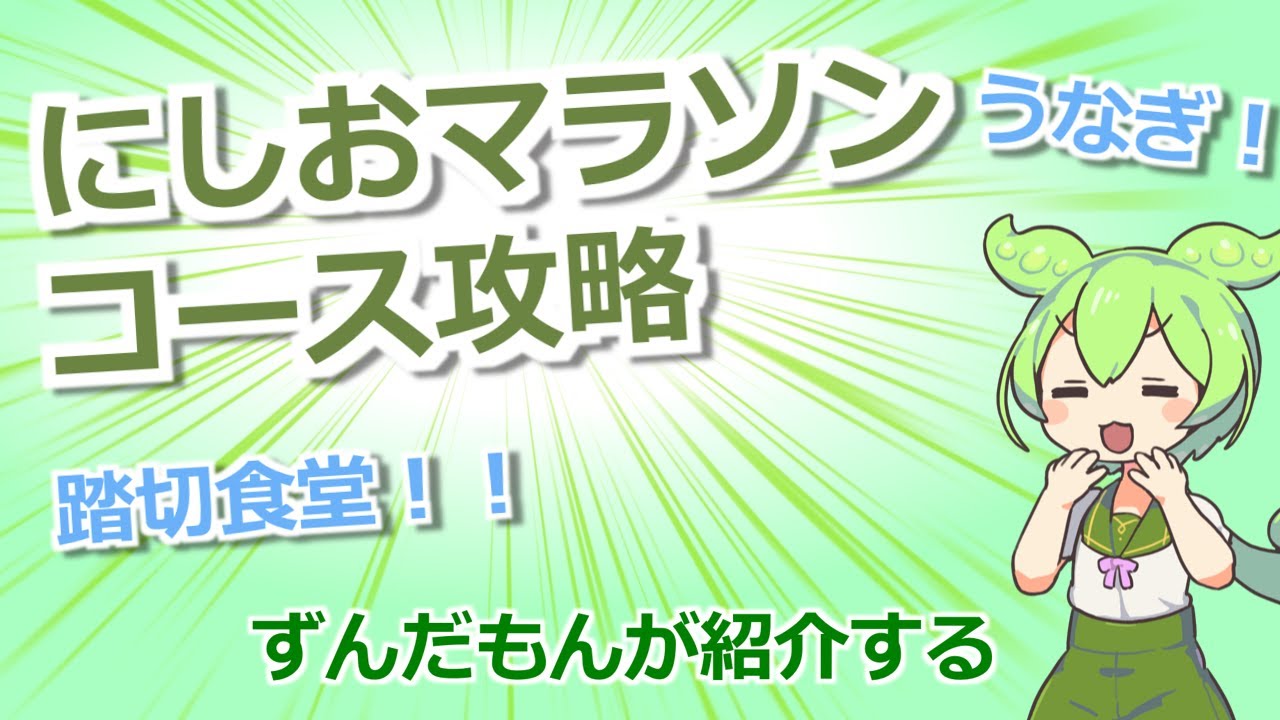 にしおマラソンのコース攻略と紹介【ずんだもんが紹介する旅ラン】