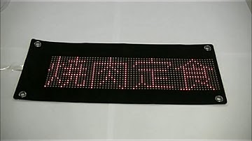 フレキシブルなLED電光板「M2539FB-2R」の表示文字例