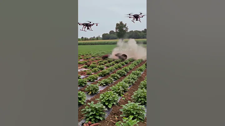 Drones will eliminate wild boars that destroy crops #villagelife #smartfarming #farming101