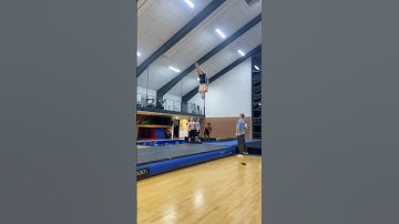 Double to triple flip layout!🤯🔥 #airtrack #gymnast #gymnastics #tumbler #flips #flip #tumbling
