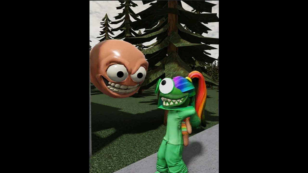 OOf! Green Girl ate 💀 #roblox #gef