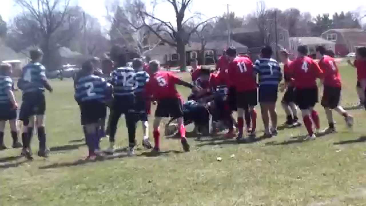 2015 Elgin River Rats vs St Charles 14U Rugby - YouTube