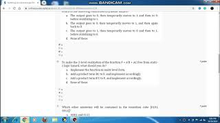 nptel week 11 for switching circuit and logic design