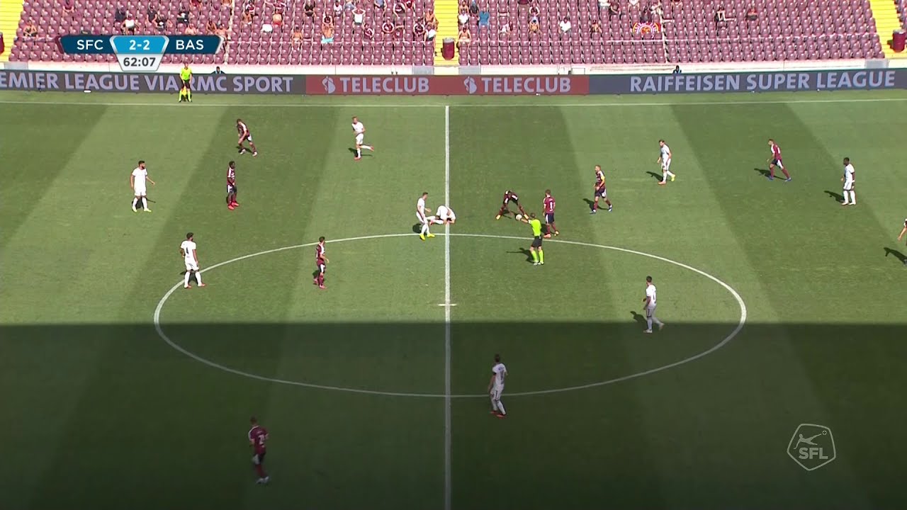 Omar Alderete Goal Servette - Basel 2 - 2 19.07.2020