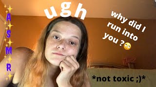 ASMR roleplay running into your toxic old friend - soft spoken whispers 🗣