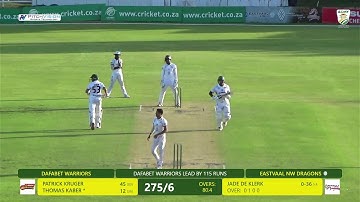 Eastvaal Renault Dragons vs Warriors - Day 2 - CSA 4-Day Series 2025/26