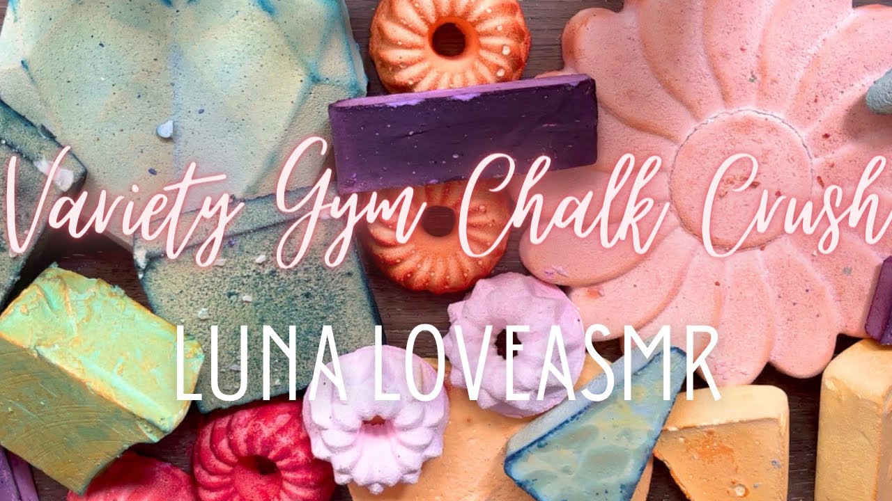 Variety Gym Chalk Crush 🌸 | ASMR | - YouTube