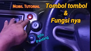 Belajar Setir Mobil. Tombol tombol penting. Fungsi tombol. Honda jazz...