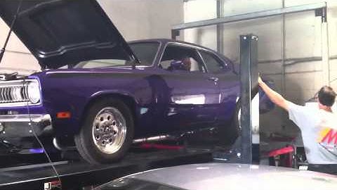 70 Duster 340 small block dyno pull
