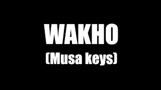 WAKHO - Musa keys - Alto Sax RMK - Free score