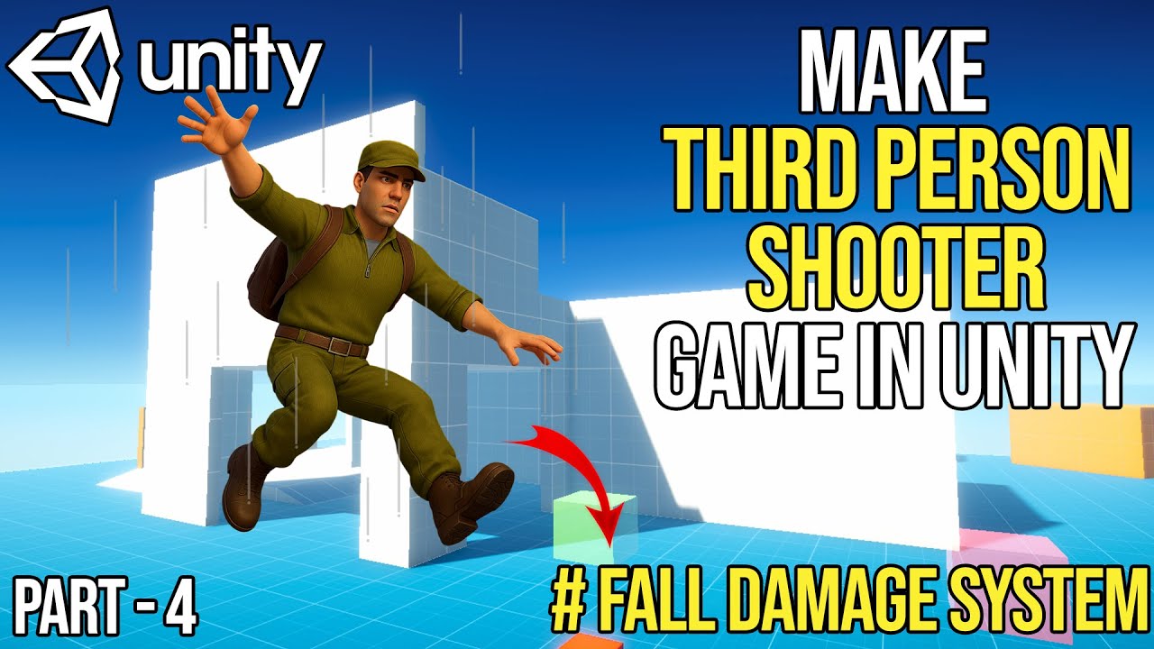 How to Create Realistic Fall Damage in Unity Third Person Games | Step-by-Step Tutorial