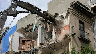 1 Hour Extreme Dangerous Fastest Building Demolition Amazing Excavator Heavy Equipment Machine Work