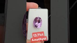 Amethyst 1371ct gemstones pastelcolour ovalshape naturalgems quartz