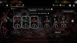 ASSASSIN NIGHTMARE! 🔪 Hellspawn Tower 60/200 | Mortal Kombat Mobile