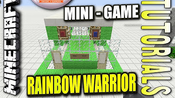 Minecraft PS4 - RAINBOW WARRIOR MINI - GAME - How To - Tutorial ( PS3 / XBOX )