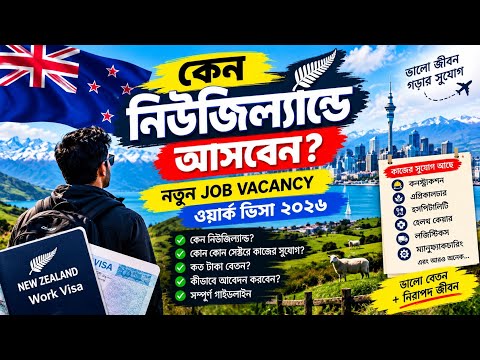     কেন নিউজিল্যান্ড আপনার জন্য হতে পারে Best Choice? 🇳🇿 Jobs + Salary + Lifestyle+48732231331