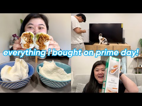 trying new taiwanese breakfast 🍳 + amazon prime day haul! 📦