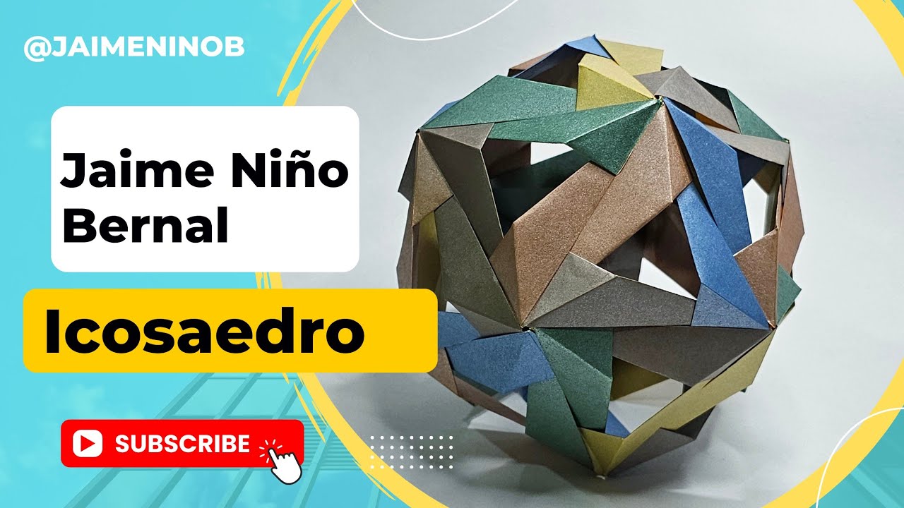Poliedros: Como hacer un icosaedro de papel