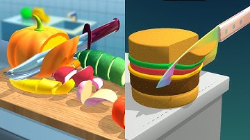 ASMR Slicing! Game - Very Relaxing Gameplay (Levels 14-16)