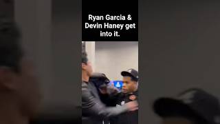 Ryan Garcia and Devin Haney get into it. Garcia calls Haney a &quot;Ghost&quot;?