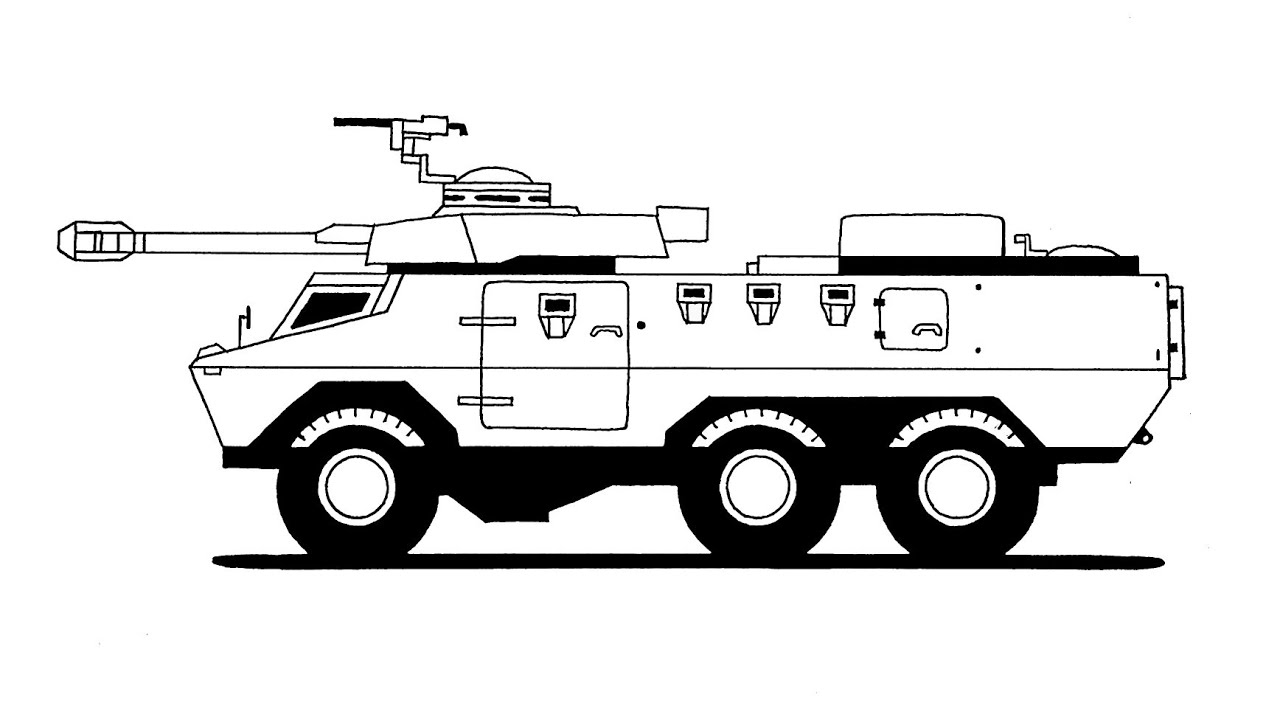 How to draw an ARMORED INFANTRY VEHICLE YouTube