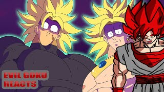 Evil Goku Reacts To BROLY vs BROLY - Dragon Ball Animation