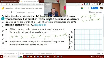 Go Math 8 8.1 Solving Systems of Equations by Graphing Guided Practice 3
