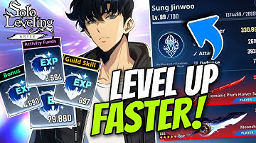 LEVEL UP YOUR SUNG JINWOO FASTER WITH THIS GUIDE! SECRET WAYS TO FARM EXP [Solo Leveling: Arise]