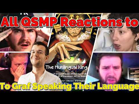 ALL QSMP Members Reaction to Graf Being The MULTILINGUAL King on QSMP 2 Minecraft