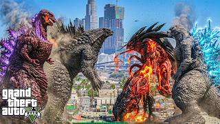 Shin Godzilla, Titanus Godzilla vc Prime Muto, Godzilla Minus One - The Brand New Days ( GTA V Mod )