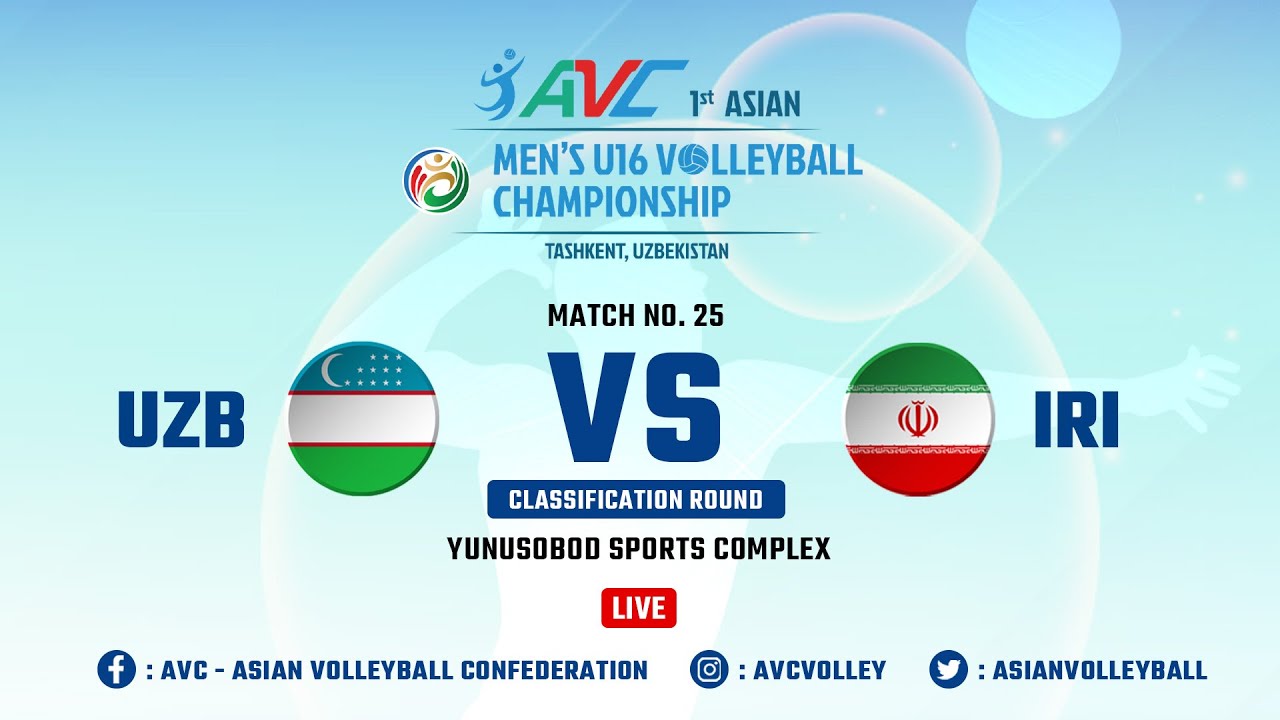 Uzbekistan VS Iran The 1st Asian Mens U16 Volleyball Championship