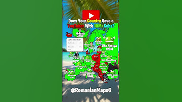Does Your Country Have A Youtuber With 10M× Subscribers? #shorts #mapping #geography
