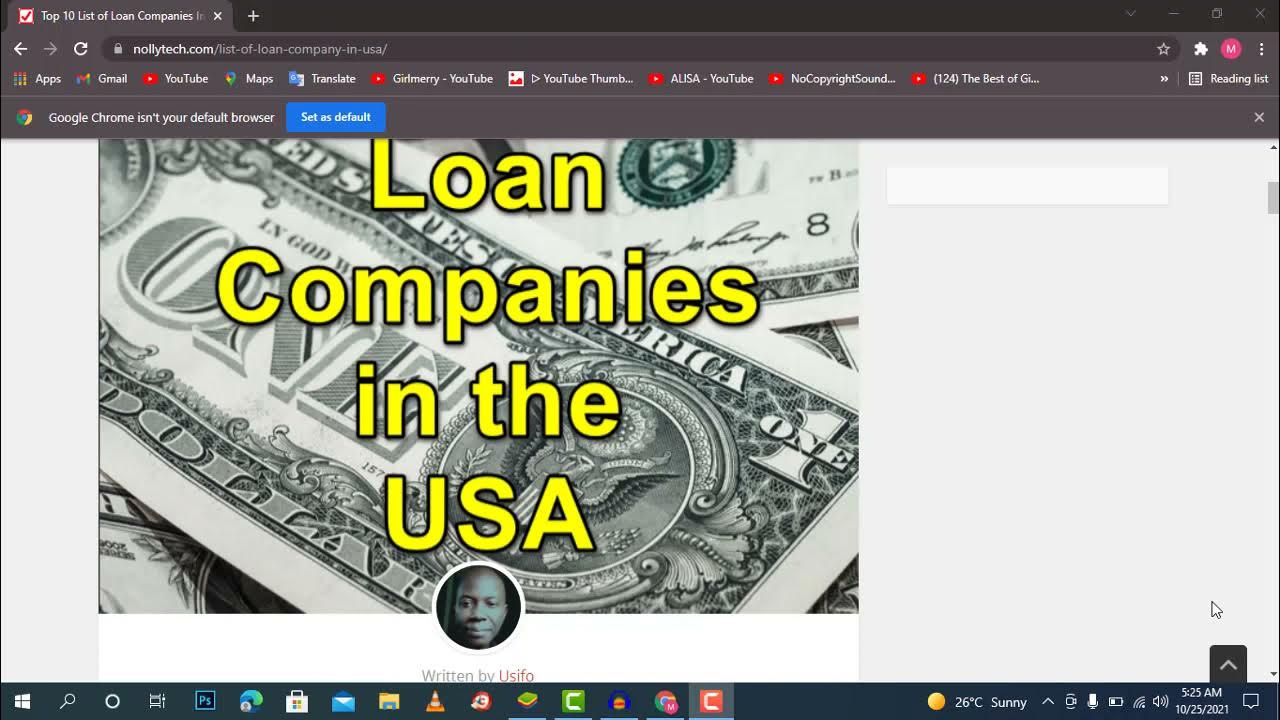 Top 10 Loan Companies In Usa Best Loans Companies In Usa By Shughliii