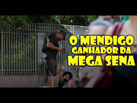 MENDIGO GANHADOR DA MEGA SENA - PEGADINHAS DO LÉO NEGÃO