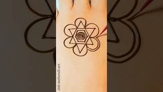 Easy latest henna mehndi design✨ | back hand mehndi ka design #mehndi #shorts