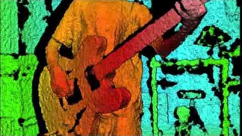 Me recording myself with a kinect and animating it.