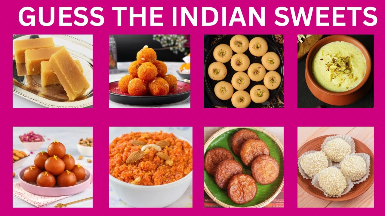 Guess the Indian Sweets 🍬 | Fun Food Quiz Challenge | Can you guess all the sweets?