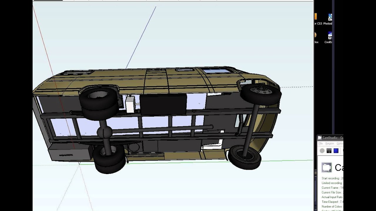 Mercedes 508 interior design - under floor layout / water tanks