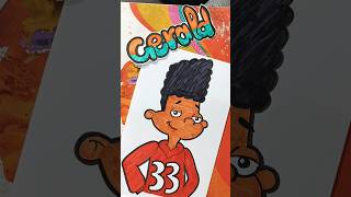 Draw Gerald Johanssen From Hey Arnold! Nickelodeon #shortsfeed #shorts