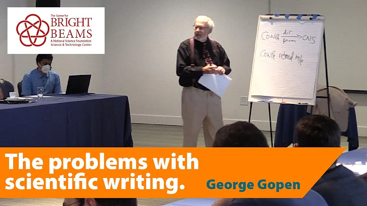 George Gopen - The problems with scientific writing.