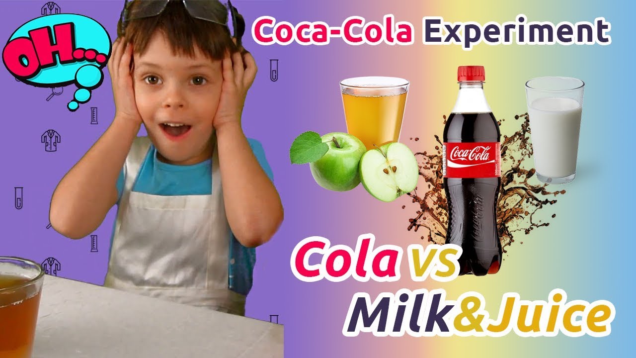 Coca Cola Experiment Cola vs Milk & Juice YouTube