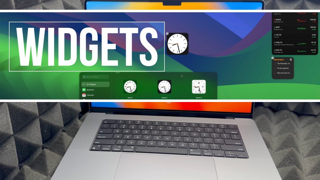 How to put Widgets on MacBook Pro Desktop - YouTube