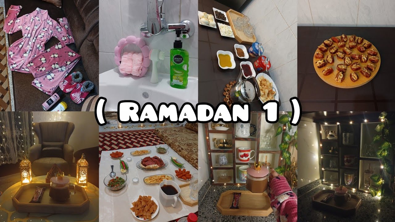 ( 1 رمـضـان 🌙 ) • صنعت اول سحور بكل حب ❤️⬆️ شوفوا خطيبي شو شترالي 🥹💍 • بيجاما جديدة 🌸🎀 