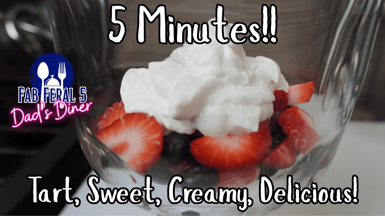 Fruit and Yogurt Parfait - Quick, Easy and Delicious.  Dad's Diner and the Fab Feral 5 Kitchen.