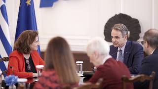 Συνάντηση Κυριάκου Μητσοτάκη - Teresa Ribera