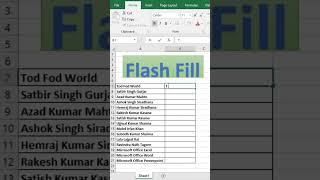 Flash Fill in Excel - Tips & Tricks from @todfodeducation