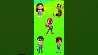 Spiderman helps everyone #shorts #funny #cartoon #animation