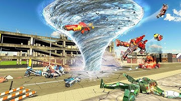 Robot gameplay video 2021 | Tornado Robot games video | Robot  transformer android game part 2